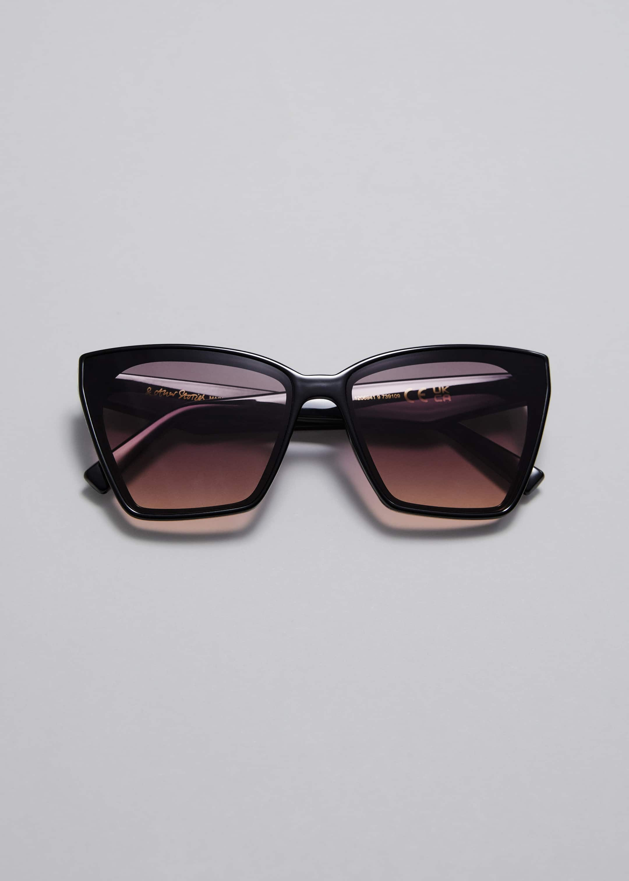 Lunettes de soleil yeux de chat oversize - Noir - Still Life