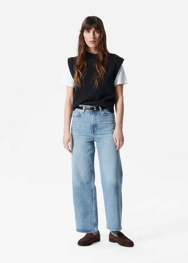 Cropped Wide-Leg Jeans