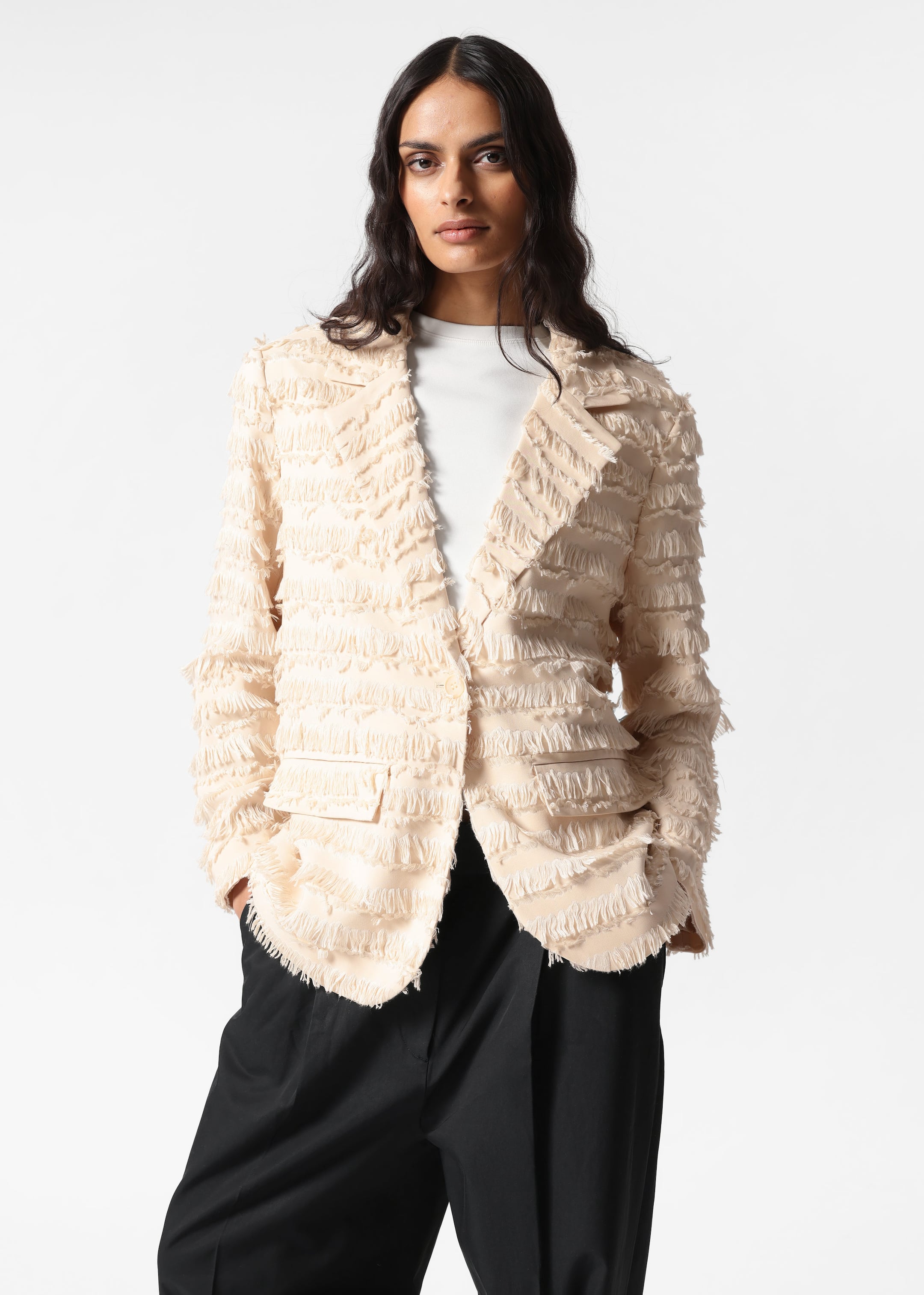 Image of Fringed Blazer