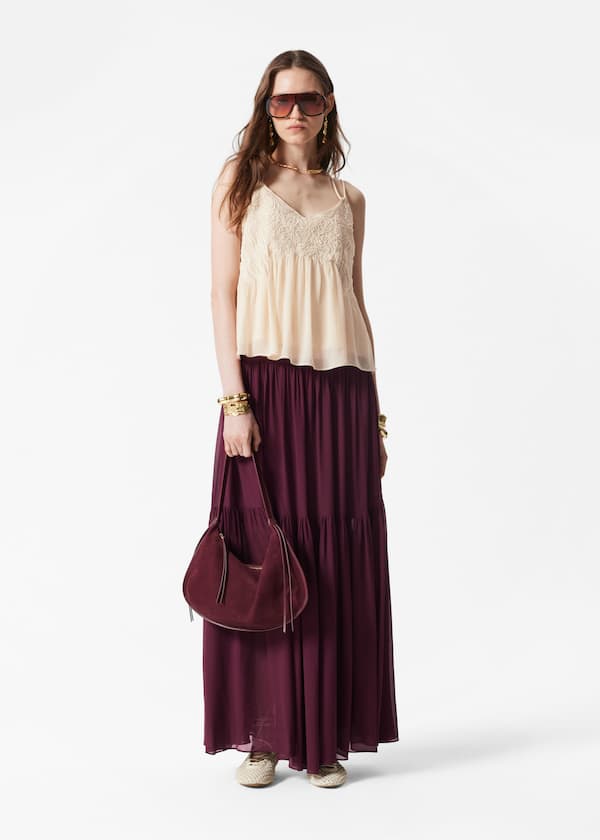 Embroidered Strappy Top