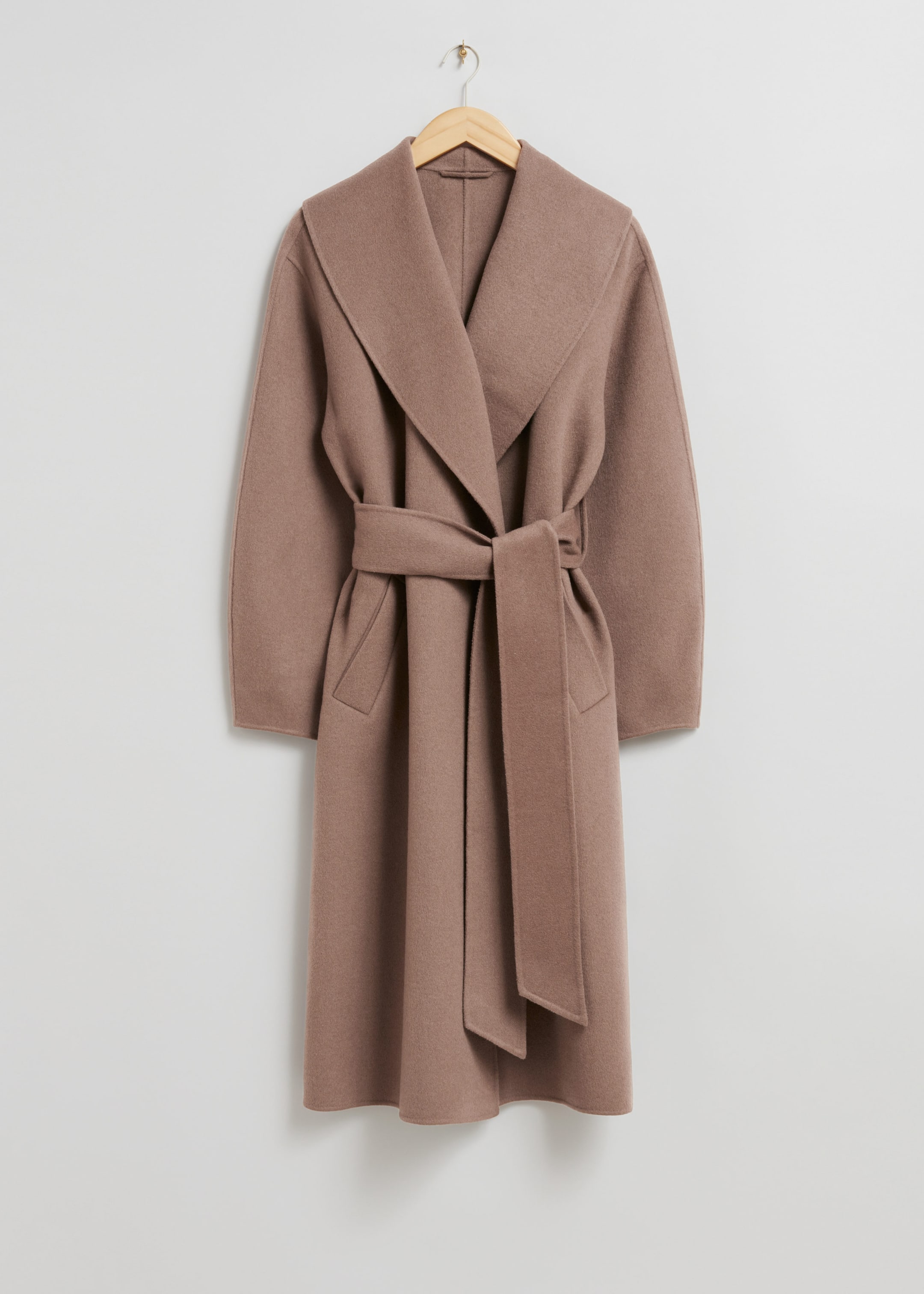 Oversized Shawl Collar Wool Coat Mole Other Stories NL