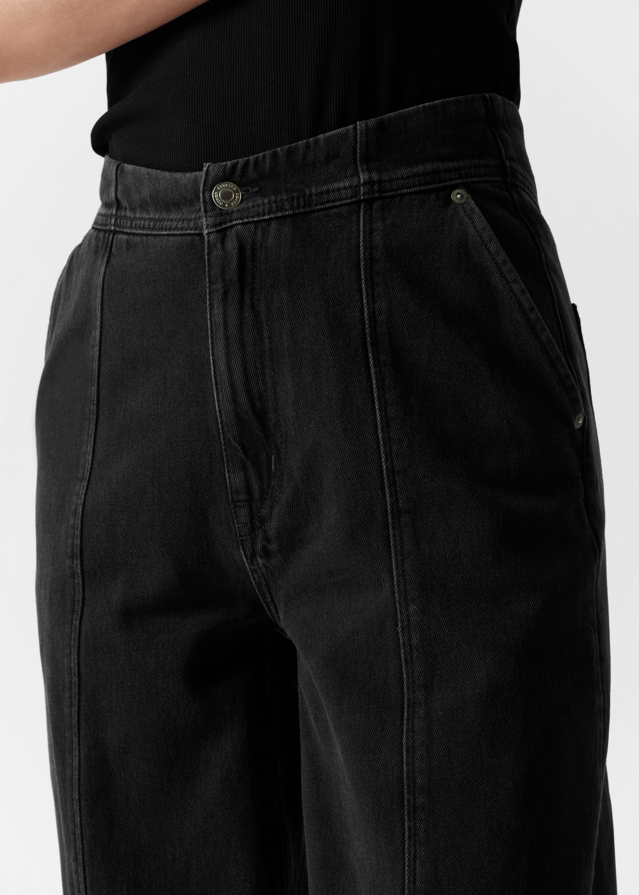 Image of Tapered Barrel-Leg Jeans