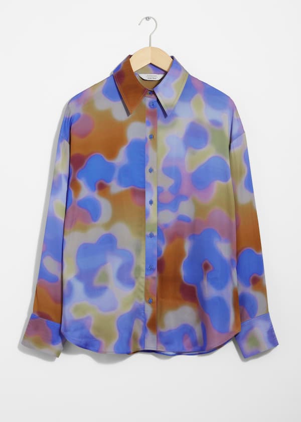 Printed Satin Shirt