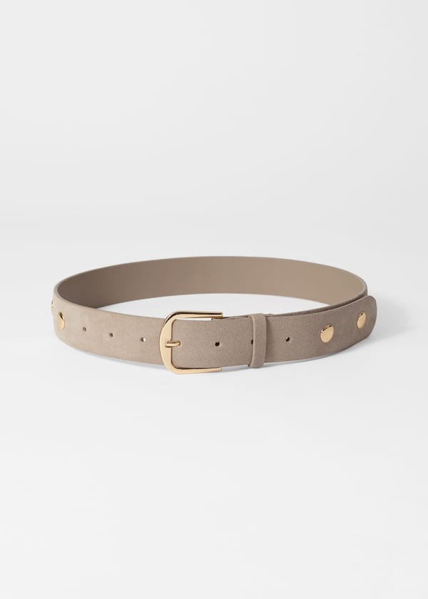 Studded Suede Belt