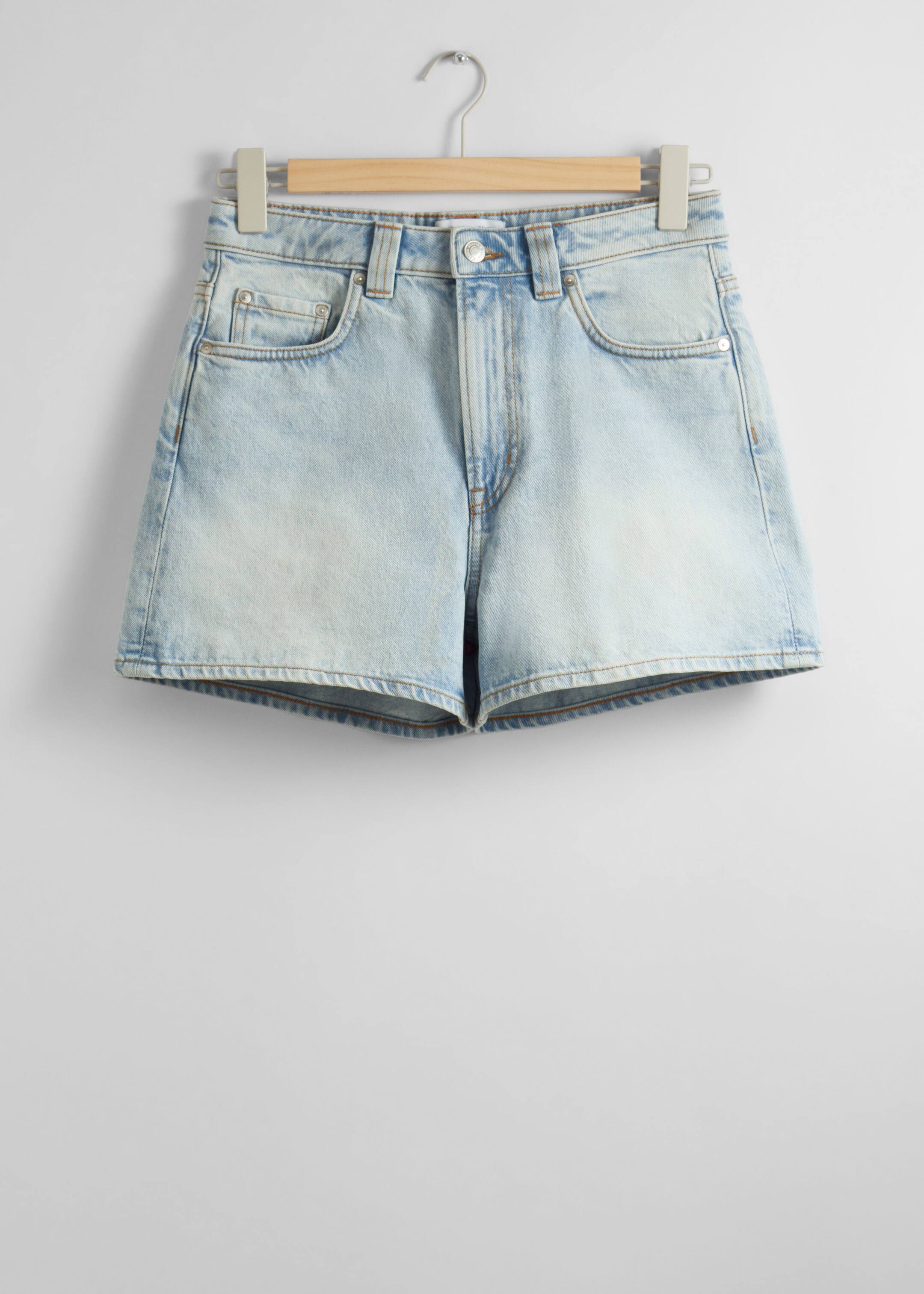 5-Pocket Denim Shorts - Pale Blue - Still Life