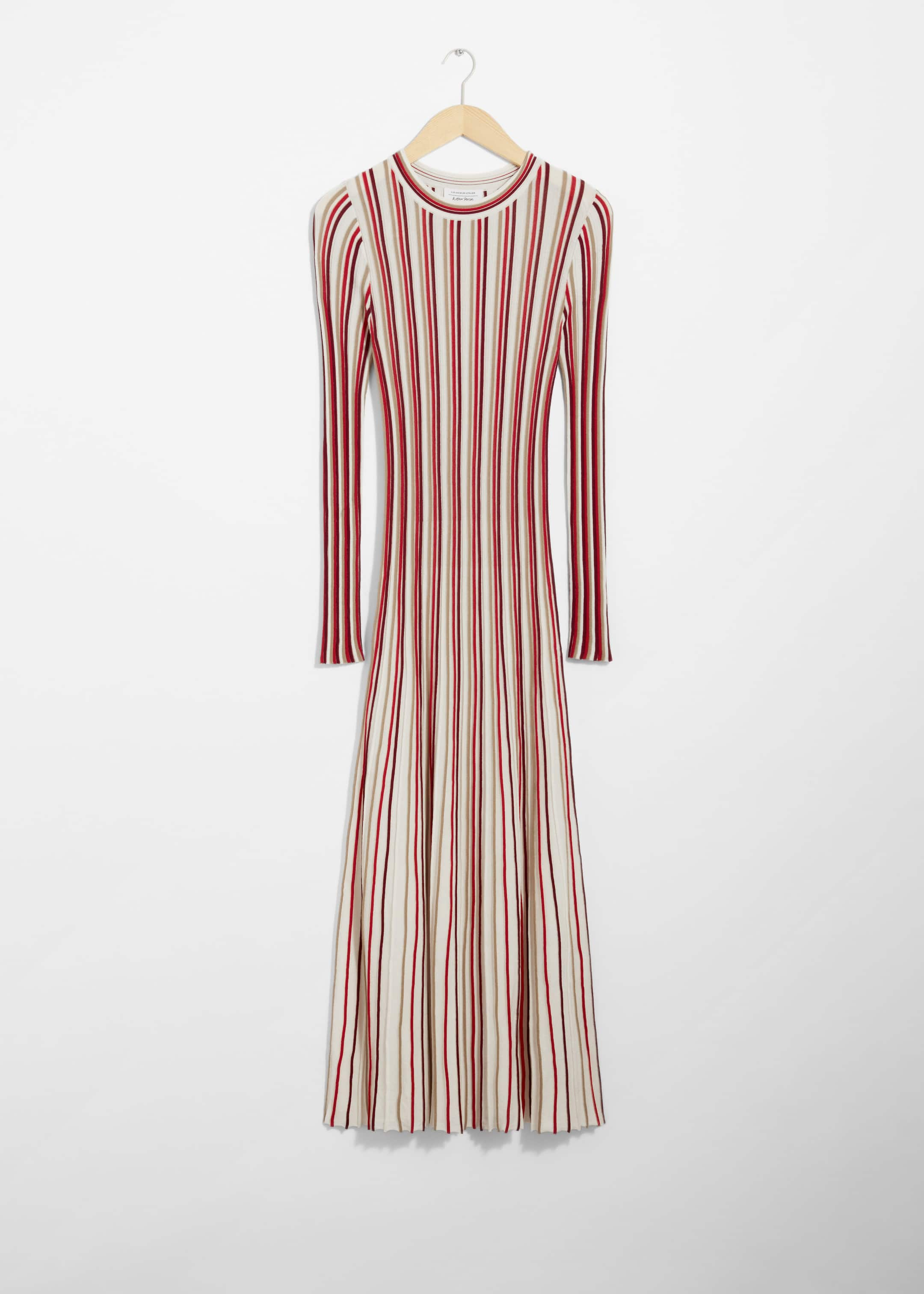 Striped Midi Dress - Red Stripes - Still Life