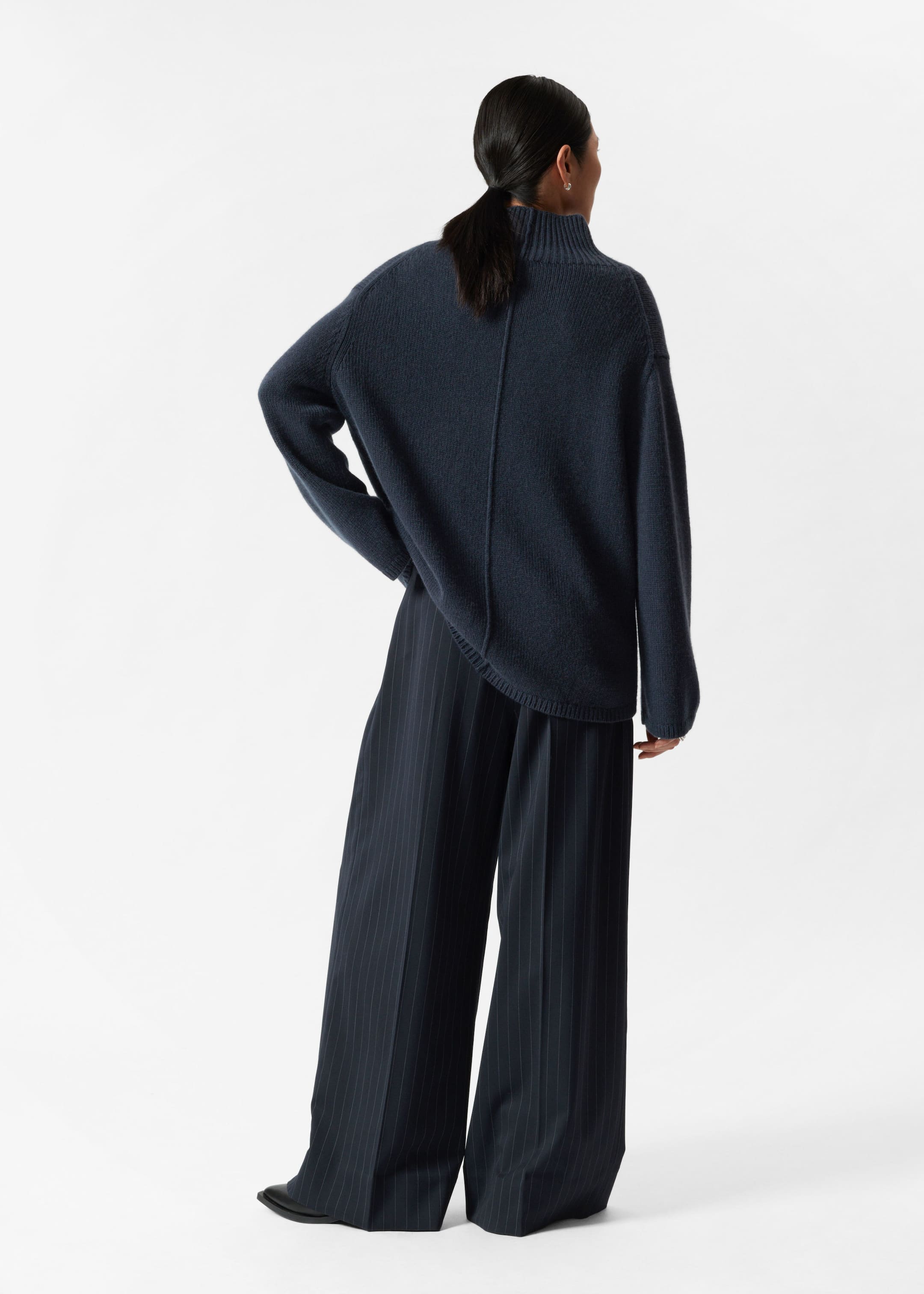 Wool-Blend Turtleneck Jumper - Mole - Lookbook