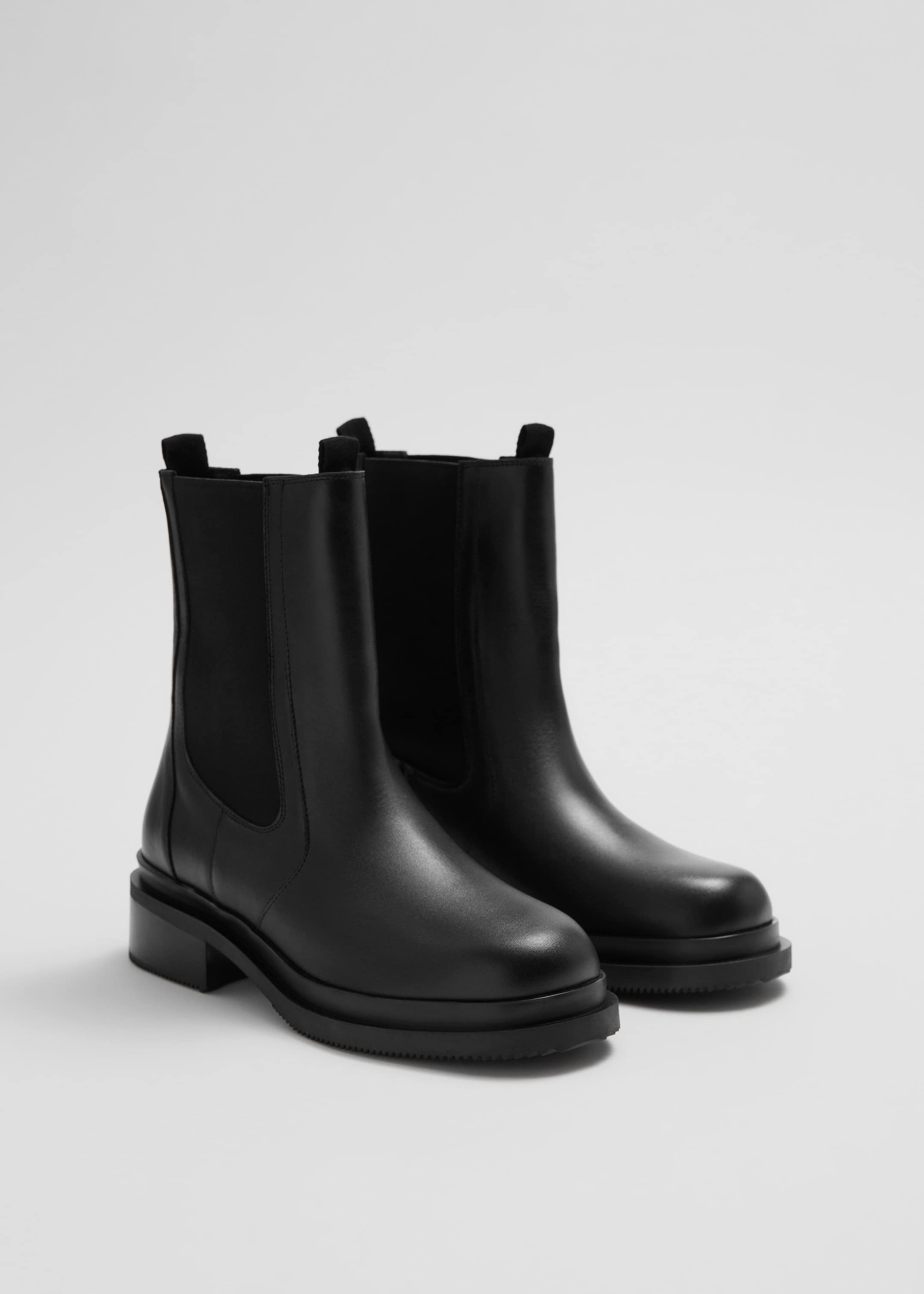 Chelsea Leather Boots - Black - Still Life