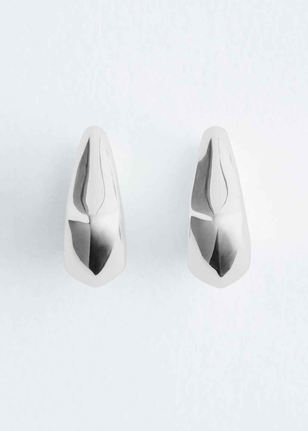 ピアス Monday Edition _ Silver Bell Earrings Big Silver Earrings Huge Vintage Style Metal Chunky