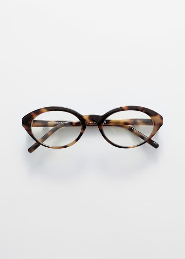 Oval-Frame Sunglasses