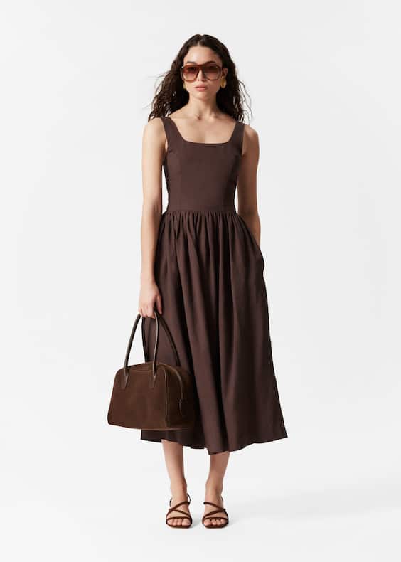 Flared Midi Dress