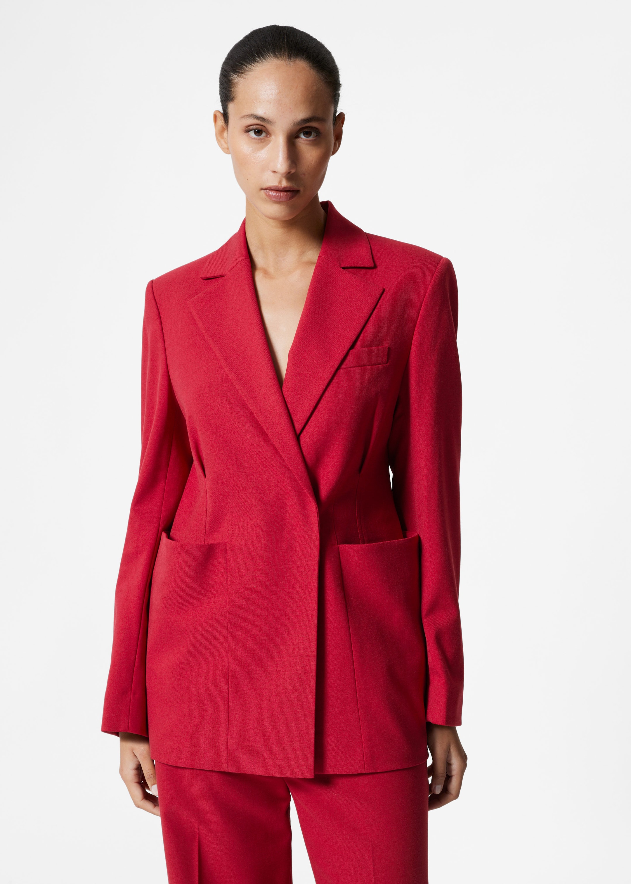 Image of Tailored Waisted Blazer