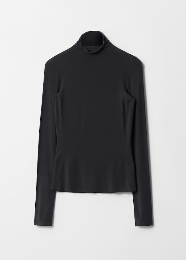 Slim-Fit Turtleneck Top