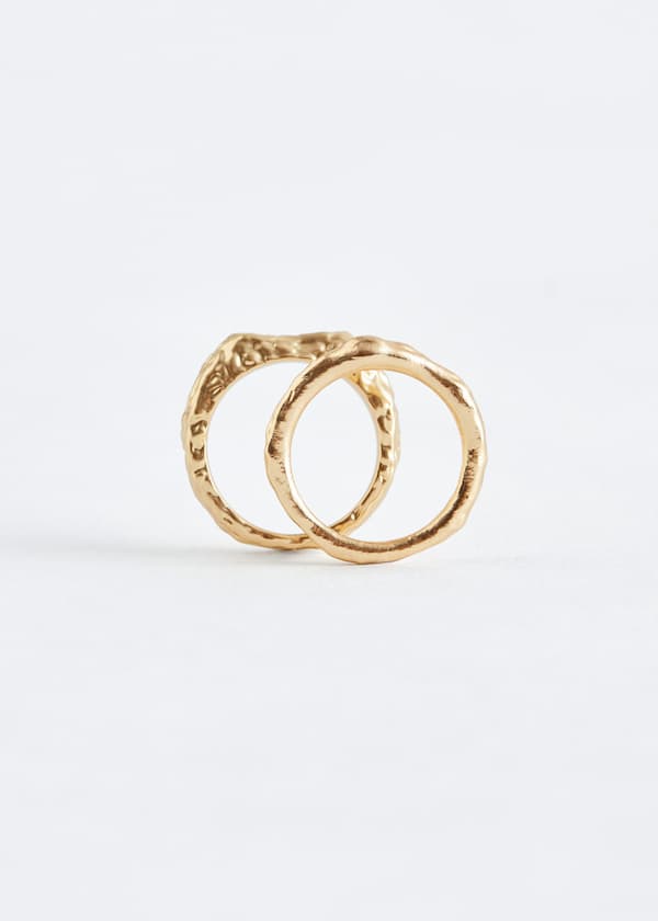 Textured Ring Set
