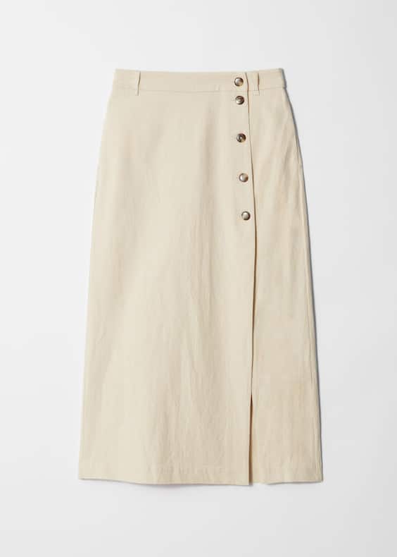 A-Line Midi Skirt