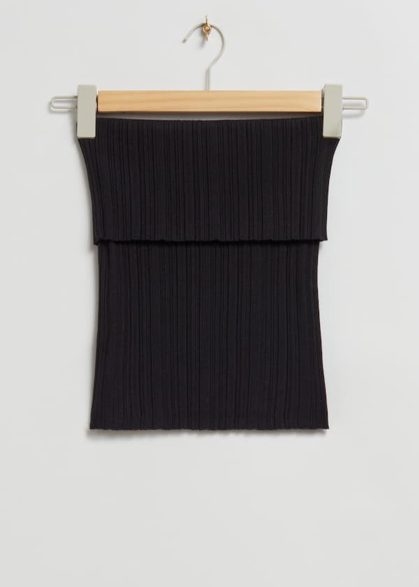 Off-The-Shoulder Knitted Tube Top