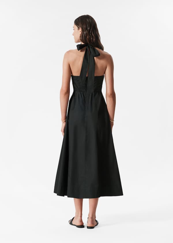 Halterneck Midi Dress
