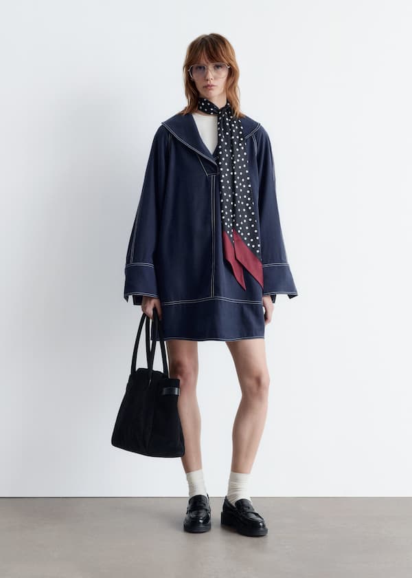 Sailor-Collar Mini Dress