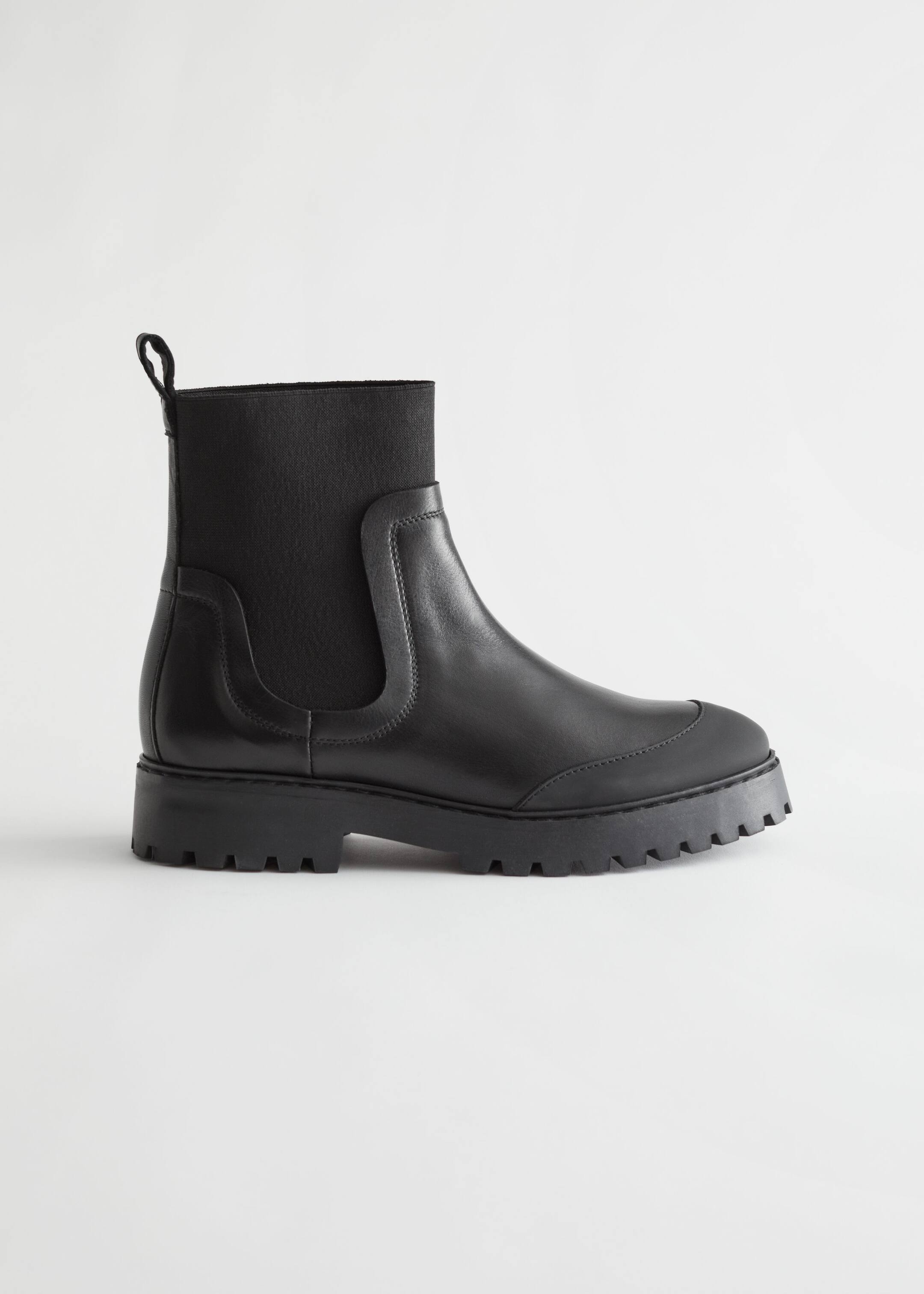 Other stories leather chelsea boots online