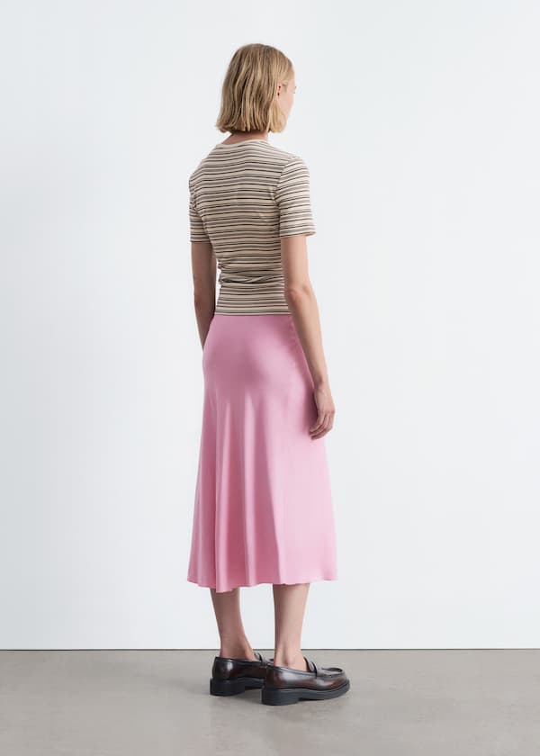 Satin Midi Skirt