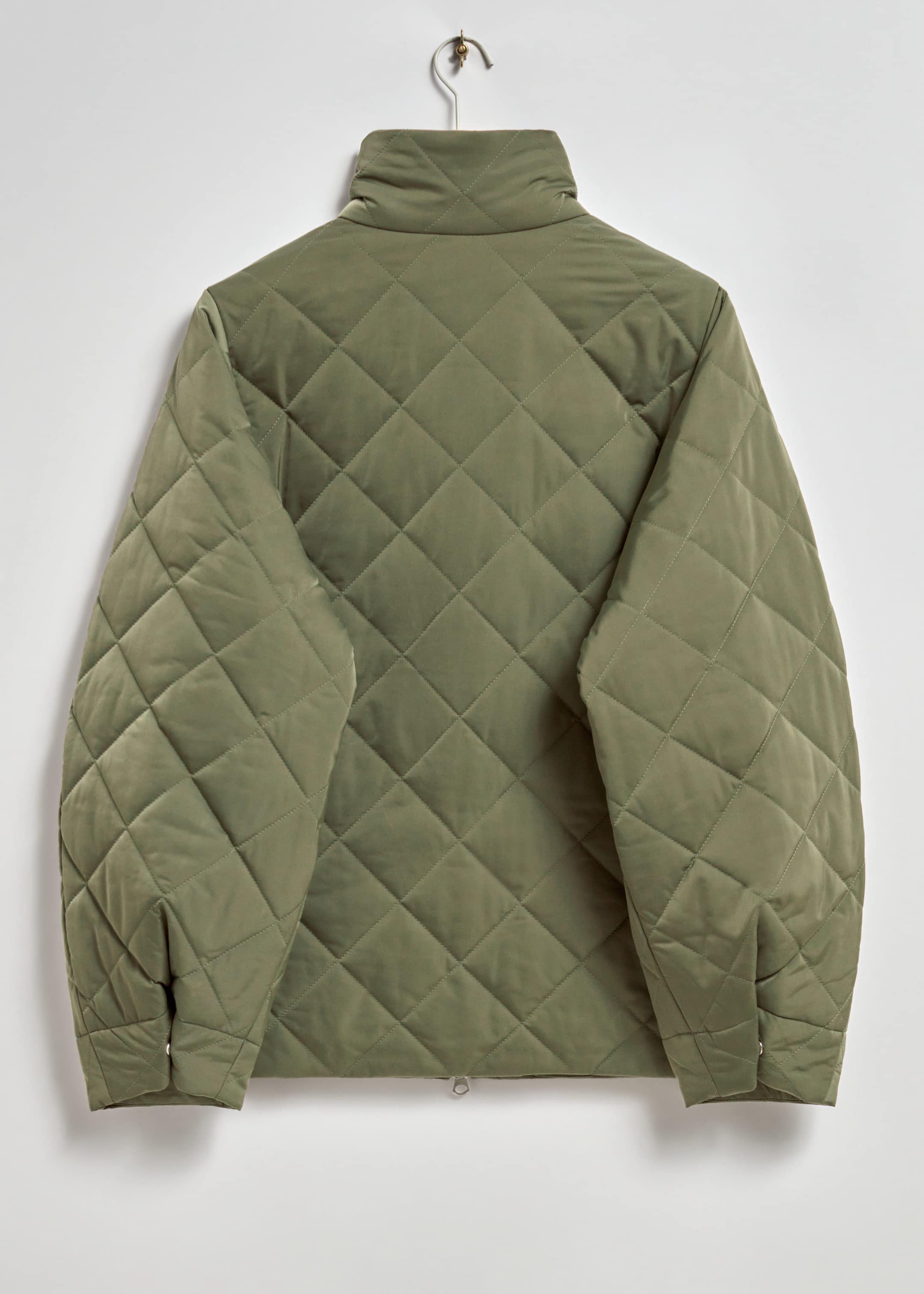 Diamond-Quilted Jacket - Khaki - Still Life