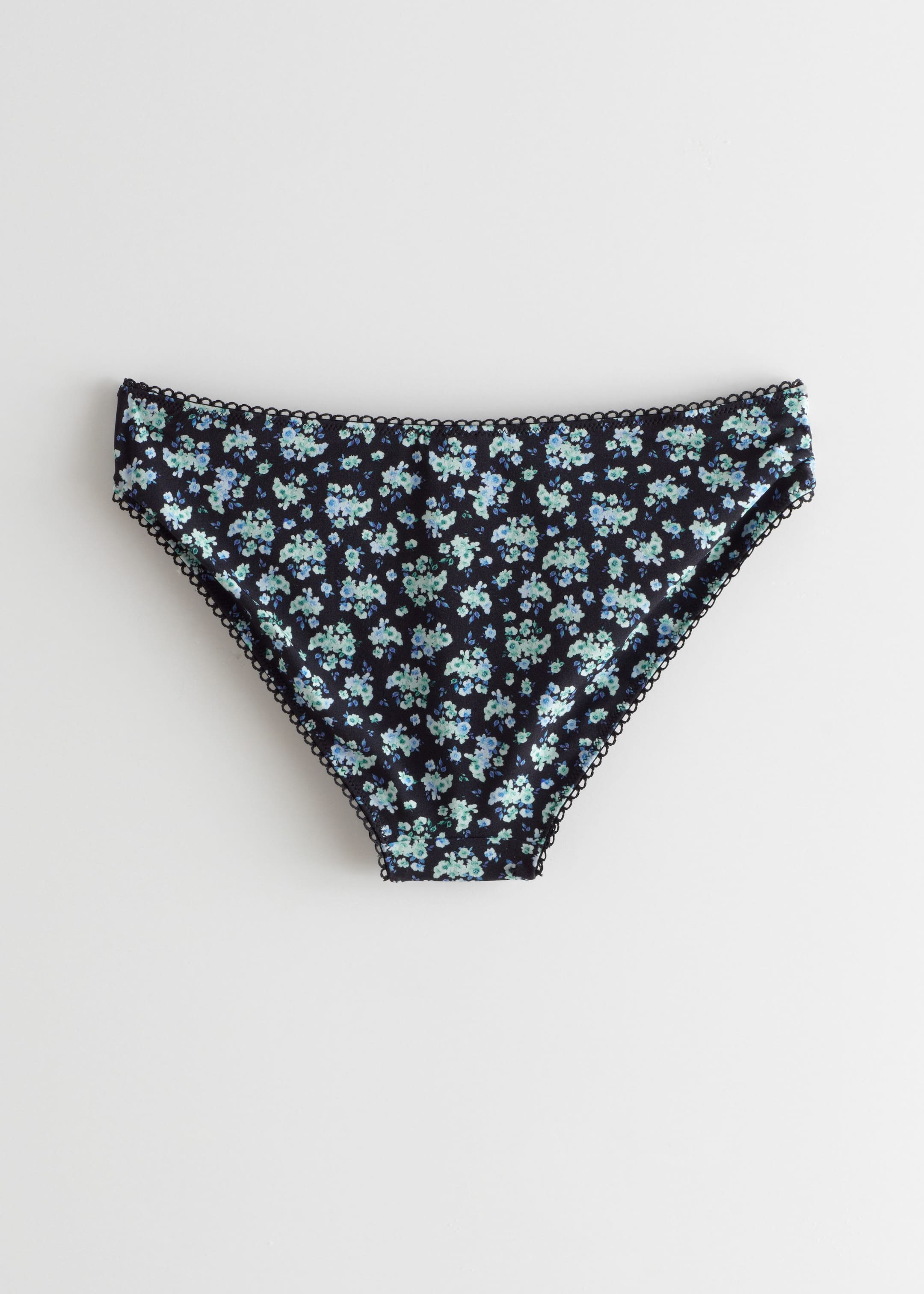 Bas de bikini à imprimé floral - Bleu à fleurs - Still Life