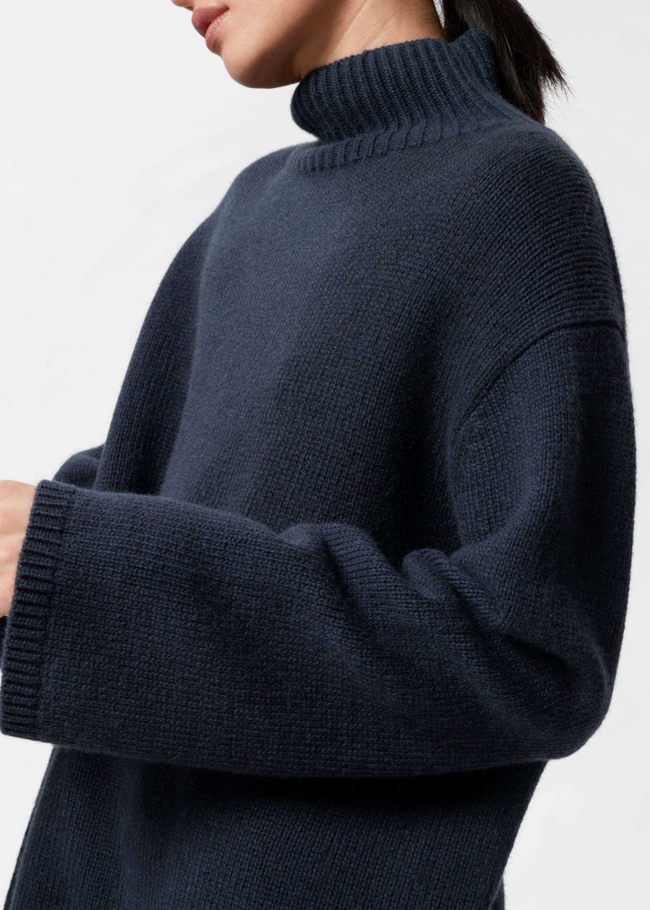 Wool-Blend Turtleneck Jumper - Mole - Lookbook