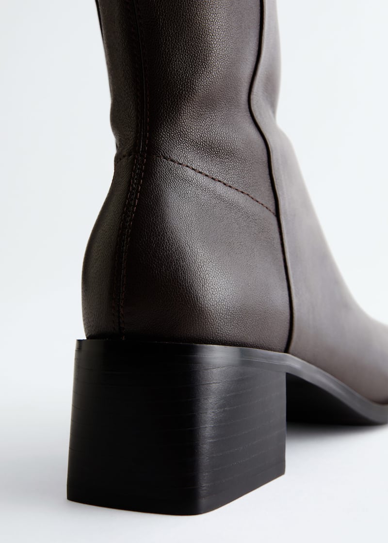 Leather Sock Boots