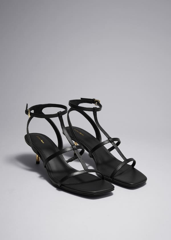 Heeled Leather Sandals