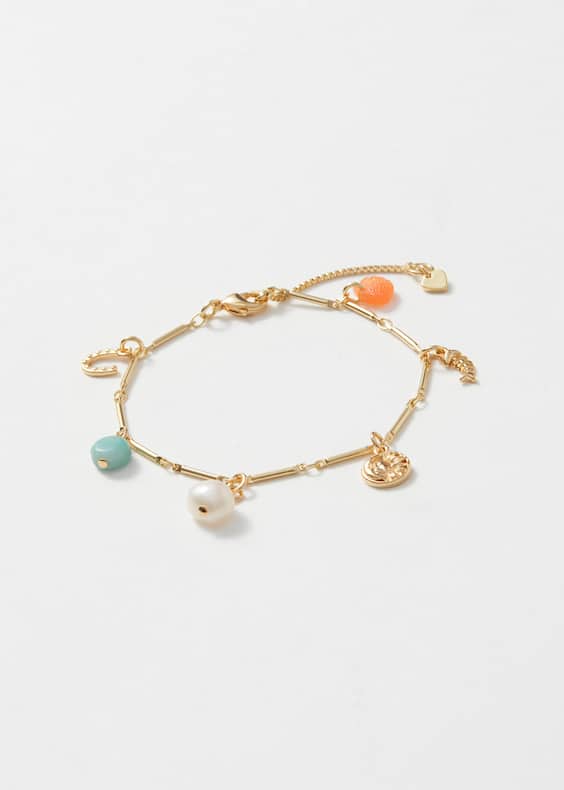 Delicate-Chain Charm Bracelet