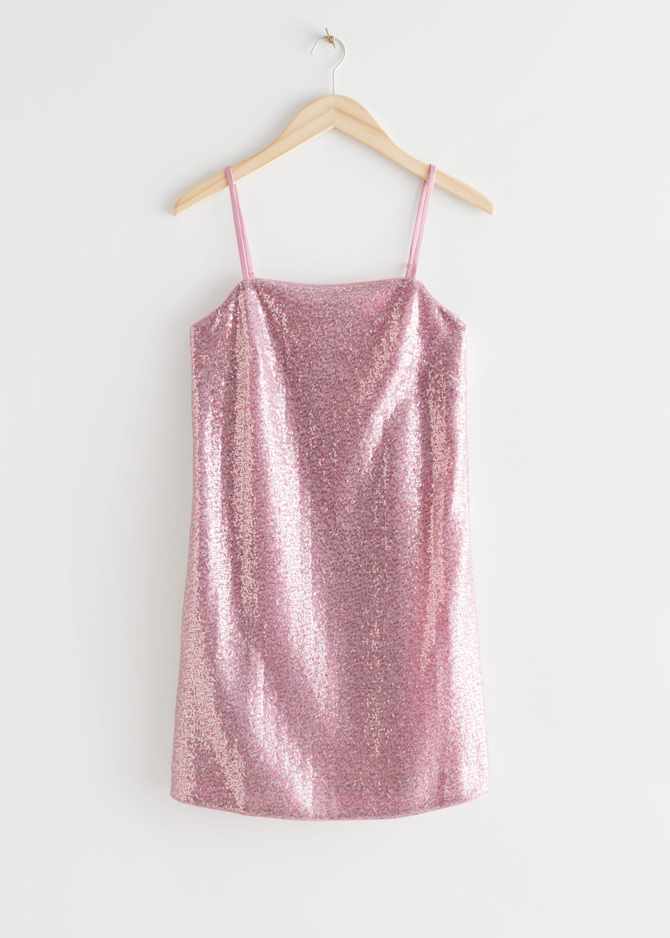 Strappy Sequin Mini Dress - Pink - Still Life