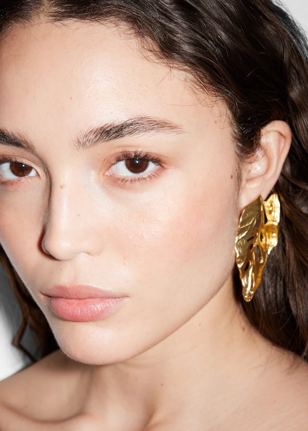 Oversized Leaf Clip Earrings