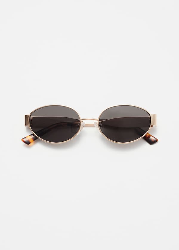Metal-Frame Oval Sunglasses
