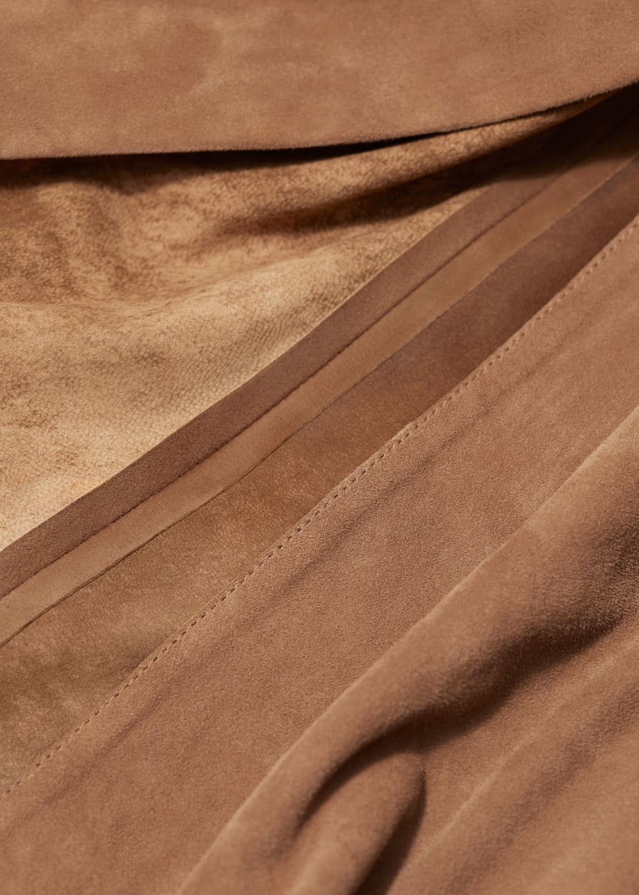 Suede Midi Skirt