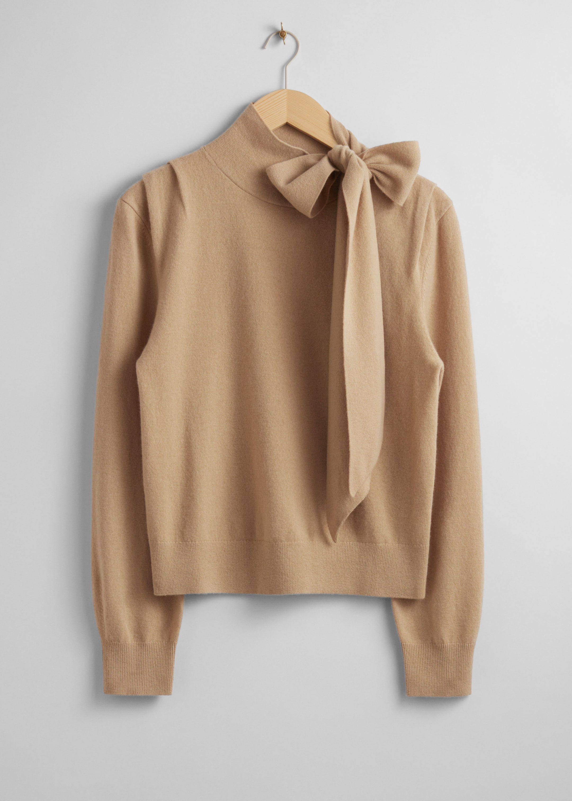 Image of Merino Tie-Neck Jumper