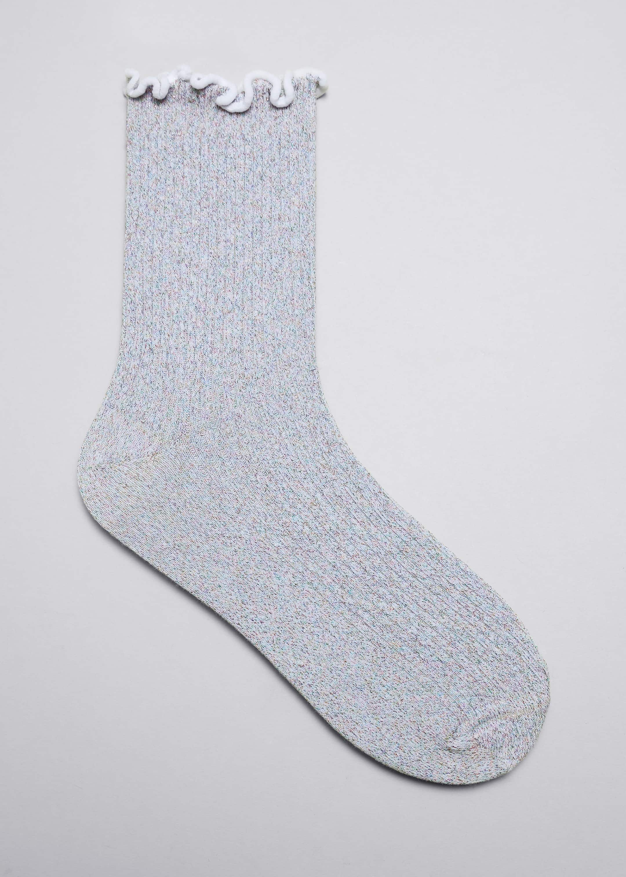 Image of Chaussettes pailletées à volants