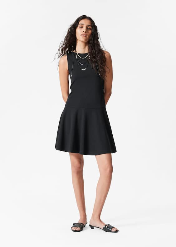 Sleeveless A-Line Mini Dress