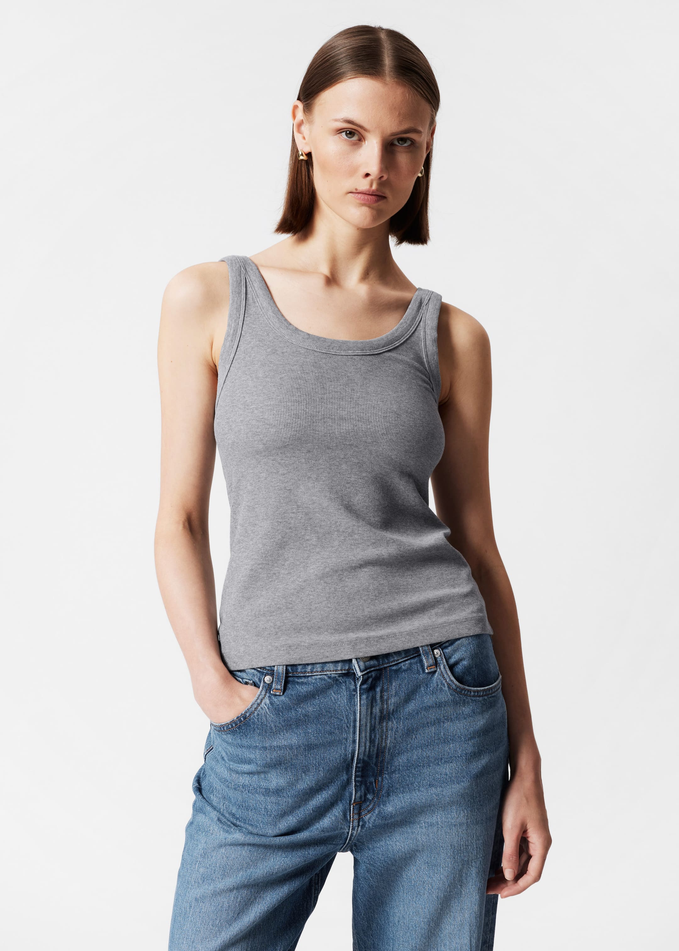 Image of Scoop-Neck Tank Top