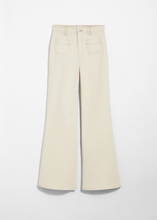 High-Waist Flared Jeans