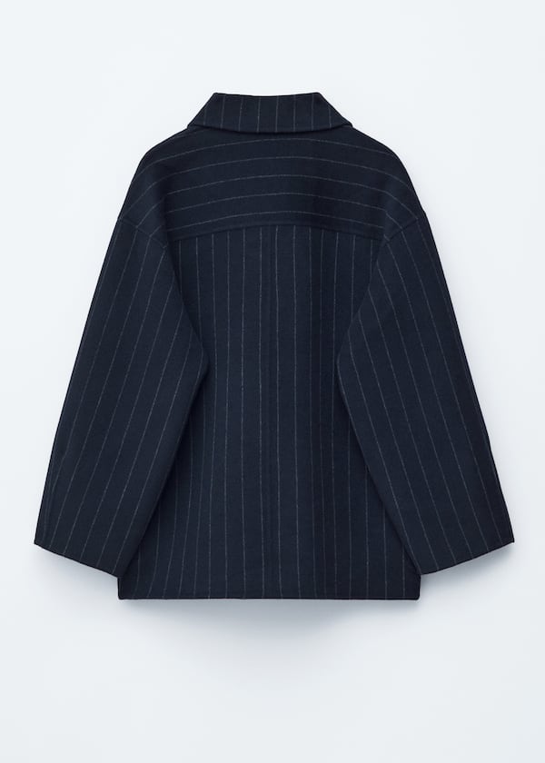 Cocoon-Shaped Wool Jacket