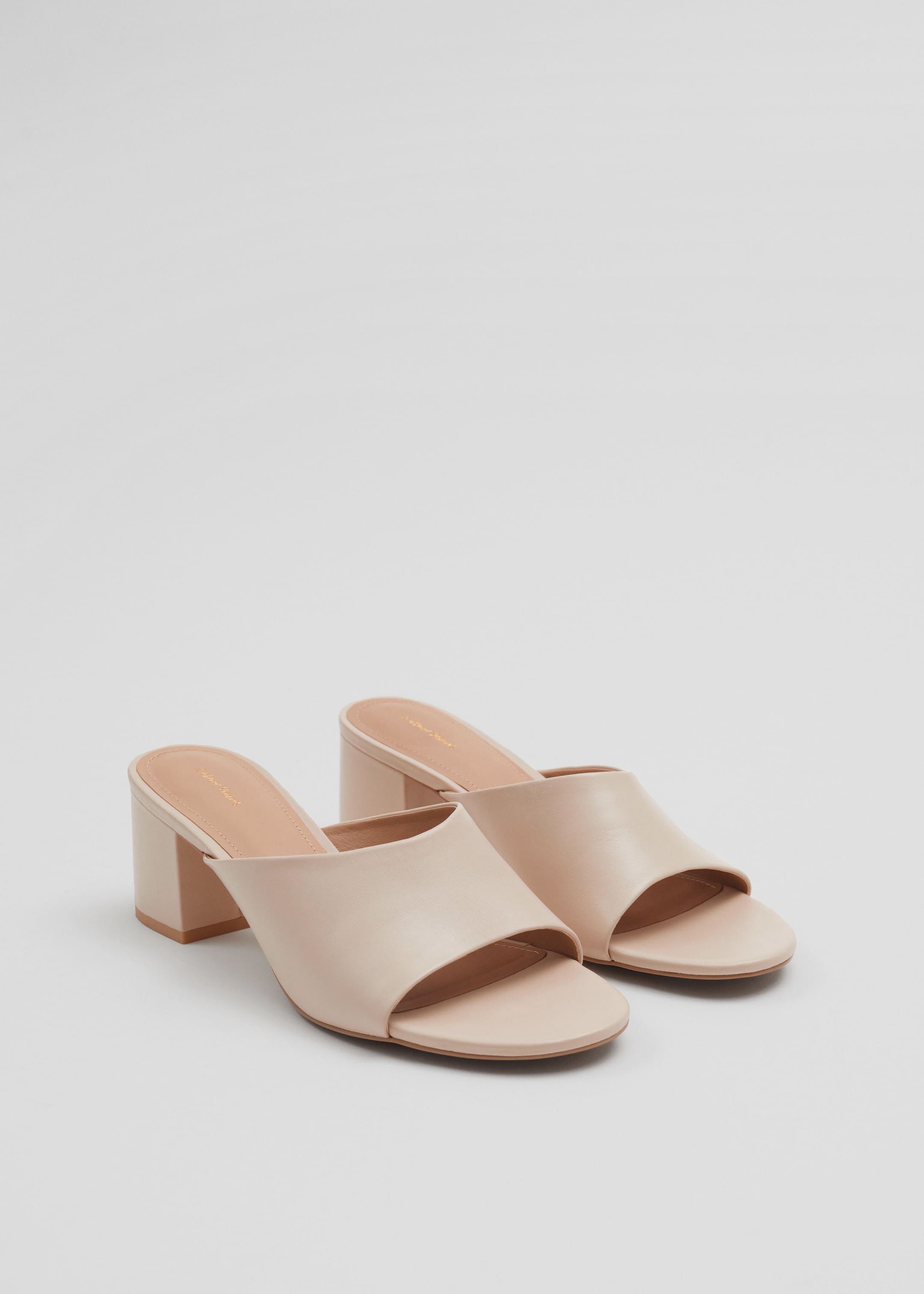 Mules classiques en cuir - Taupe - Still Life