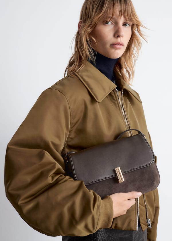 Dual Leather Crossbody Bag