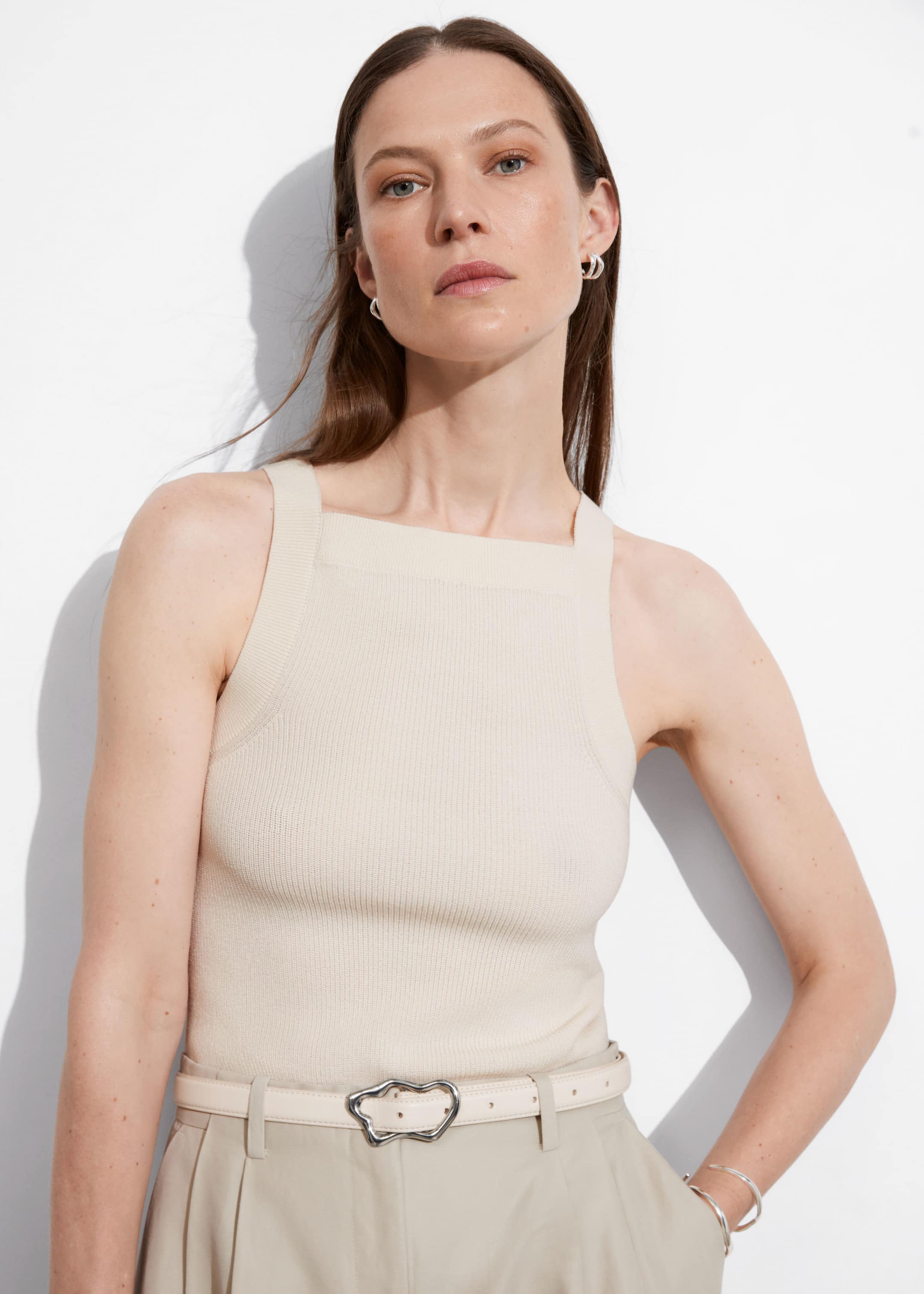 Image of Square-Neck Tank Top