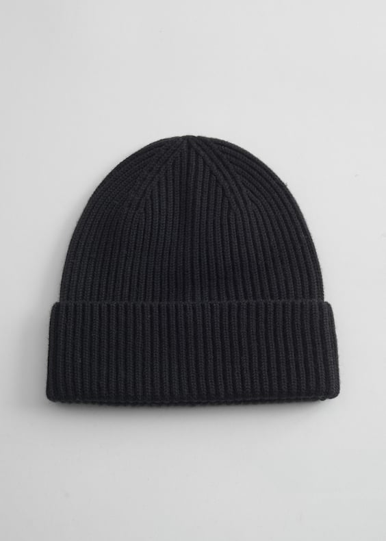 Ribbed Wool Beanie