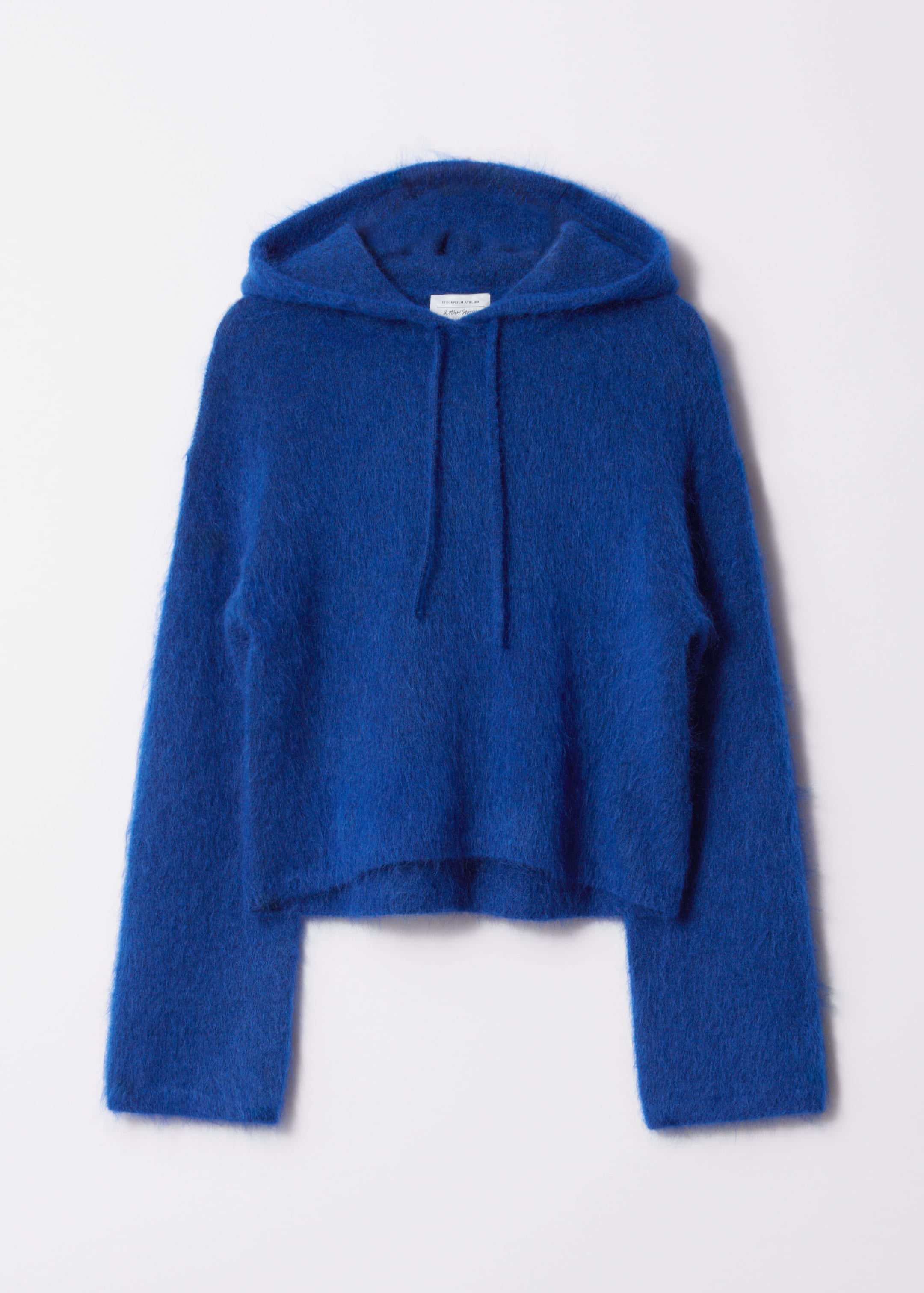 Knitted Mohair-Blend Hoodie - Charcoal - Still Life