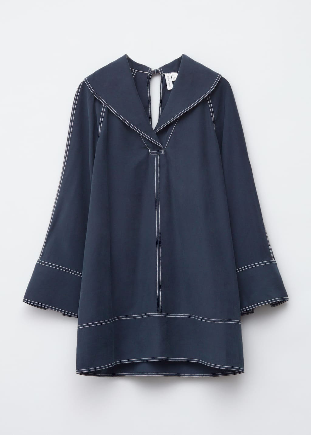 ☆送料・関税込☆INSTANTFUNK★Sailor-collar mini dress★ Sailor-Collar Mini Dress - Navy Blue - Mini dresses