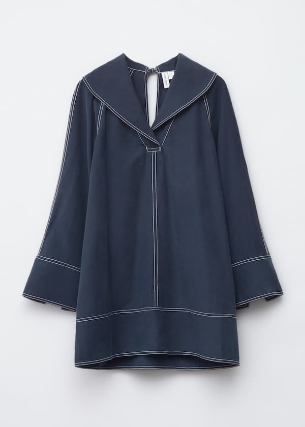 Sailor-Collar Mini Dress
