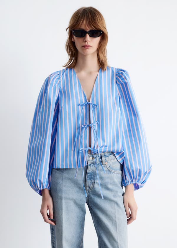 Tie-Front Blouse