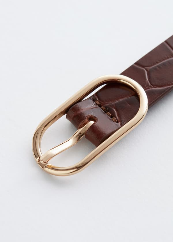 Slim Leather Belt