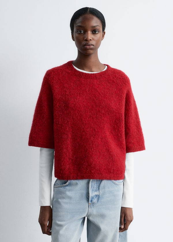 Alpaca-Blend Knitted Top